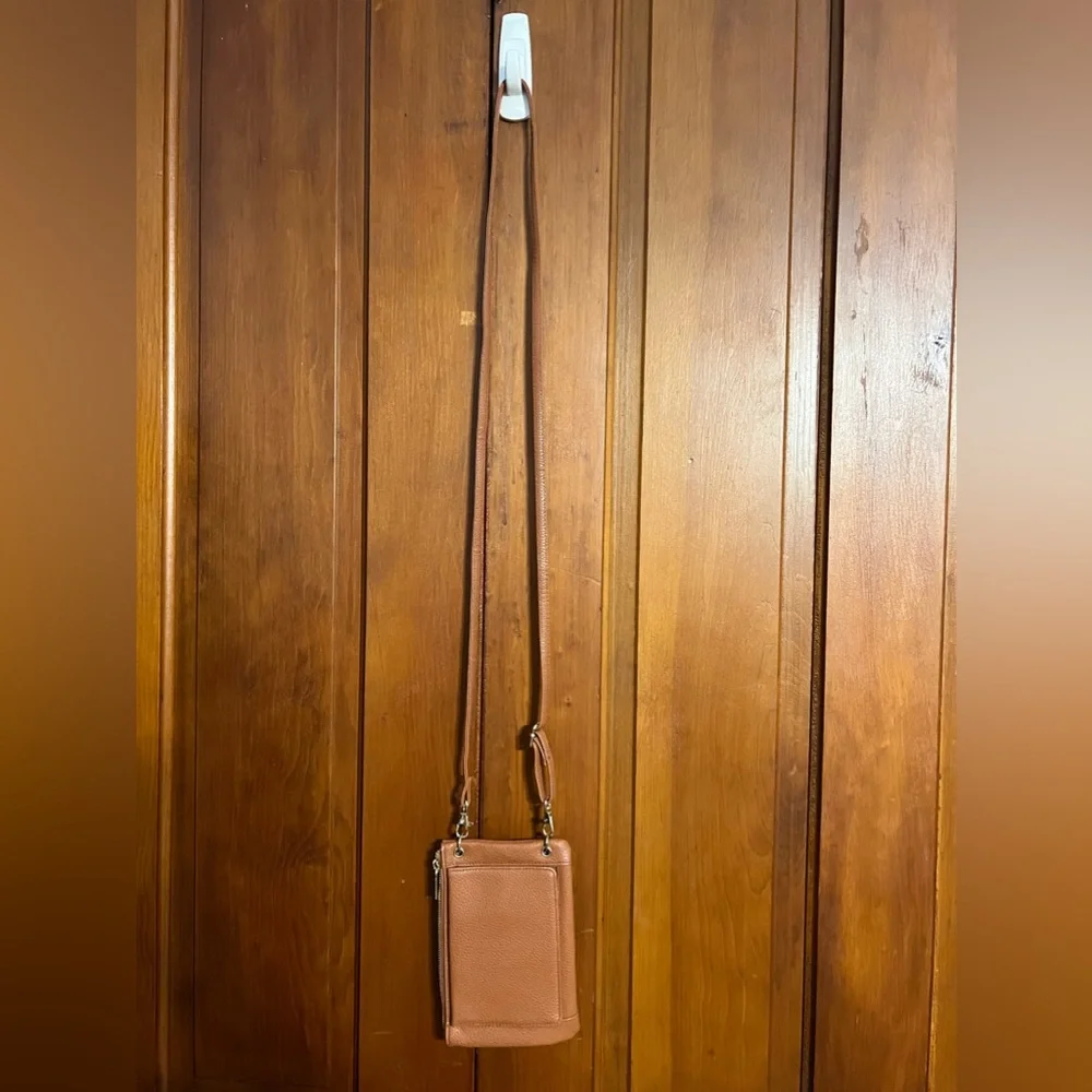 Vegan‎ Crossbody Brown Small Purse